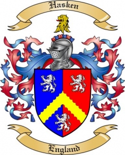 Hasken Family Crest from England2