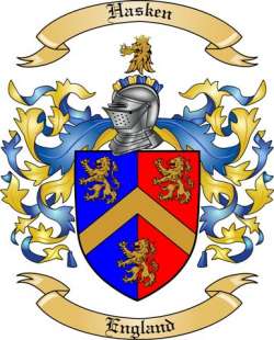 Hasken Family Crest from England3