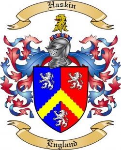 Haskin Family Crest from England2