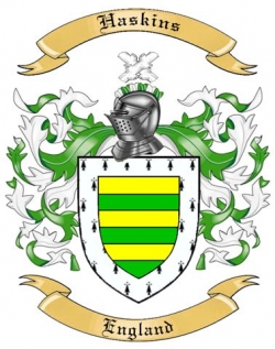 Haskins Family Crest from England