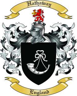 Hathaway Family Crest from England