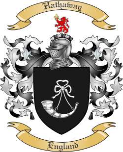 Hathaway Family Crest from England2