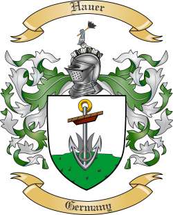 Hauer Family Crest from Germany2