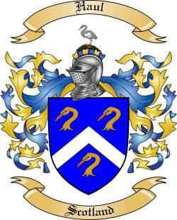 Haul Family Crest from Scotland