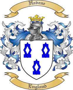 Havene Family Crest from England