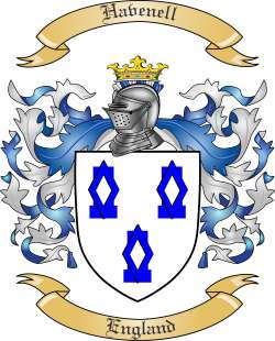 Havenell Family Crest from England