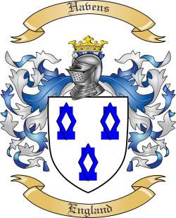 Havens Family Crest from England