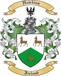 Hawkins Family Crest from Ireland