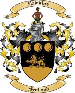 Hawkins Family Crest from Scotland