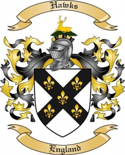 Hawks Family Crest from England