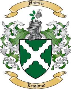 Hawlee Family Crest from England