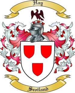 Hay Family Crest from Scotland