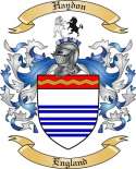 Haydon Family Crest from England