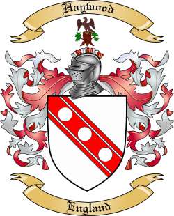Haywood Family Crest from England