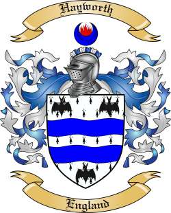 Hayworth Family Crest from England