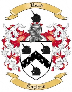 Head Family Crest from England