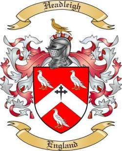 Headleigh Family Crest from England