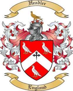 Headler Family Crest from England
