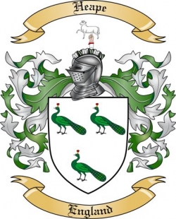 Heape Family Crest from England