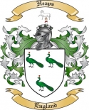 Heaps Family Crest from England