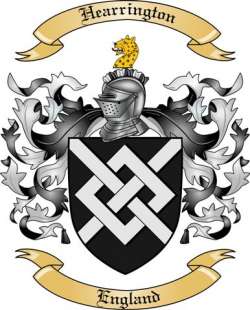 Hearrington Family Crest from England