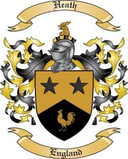 Heath Family Crest from England