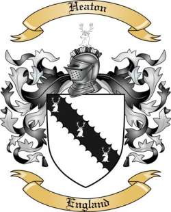 Heaton Family Crest from England