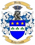 Hecke Family Crest from Netherlands
