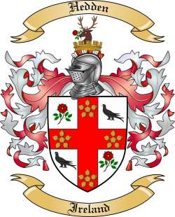 Hedden Family Crest from Ireland