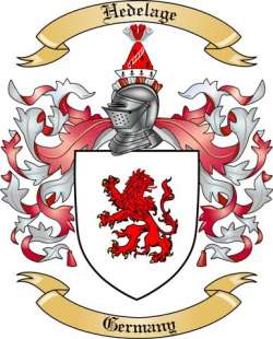 Hedelage Family Crest from Germany