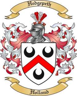 Hedgepeth Family Crest from Holland