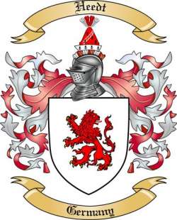 Heedt Family Crest from Germany