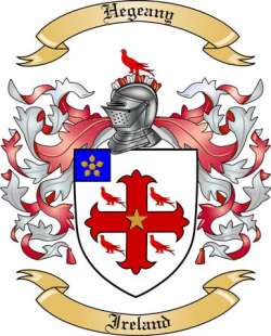 Hegeany Family Crest from Ireland