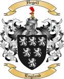 Hegell Family Crest from England