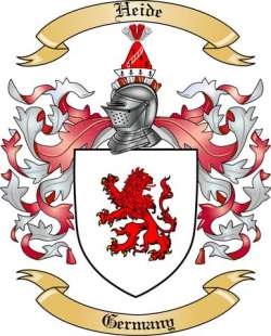 Heide Family Crest from Germany