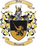 Helm Family Crest from Germany