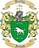 Hendley Family Crest from Ireland