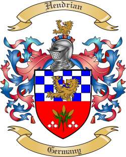 Hendrian Family Crest from Germany
