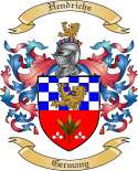 Hendrichs Family Crest from Germany