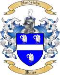 Hendrichs Family Crest from Wales