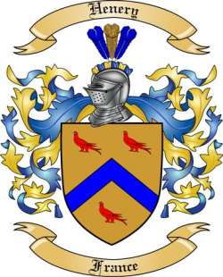 Henery Family Crest from France