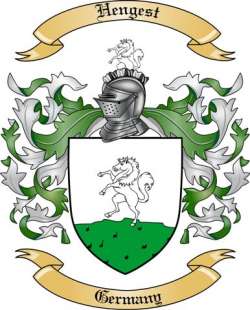 Hengest Family Crest from Germany