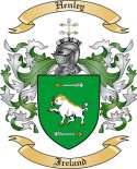 Henley Family Crest from Ireland