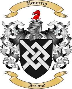 Hennerty Family Crest from Ireland