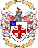 Henney Family Crest from Ireland