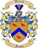Henriet Family Crest from France