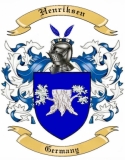 Henriksen Family Crest from Germany