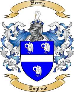 Henry Family Crest from England