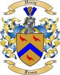 Henry Family Crest from France