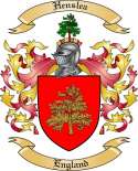 Henslea Family Crest from England